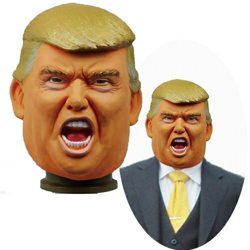 [イベント コスプレ] Mr.トランプマスク [大統領 ラバーマスク ゴムマスク 仮装 変装 かぶりもの パーティーグッズ イベント]【C-0634_061404】