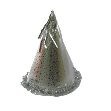 三角帽子（銀） [パーティーグッズ カネコ クリスマスパーティー]【K-3519】