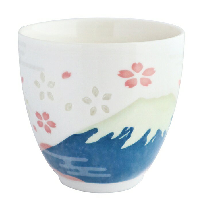 いろあかり（富士山）　　[湯呑 和 日本 来客用 かわいい おしゃれ 父の日 母の日 金婚式 銀婚式 お祝..