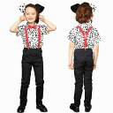 【1点までメール便も可能】ダルメシアンシャツ キッズ140 [ダルメシアン コスプレ 犬 衣装 コスチューム かっこいい 男の子 キッズ 衣装 なりきりコスチ...