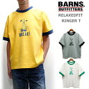 BARNS(バーンズ) リラックスフィットのリンガーTシャツ “BREAK ” 2024年モデル BR-24210 / RELAXEDFIT RINGER Tee