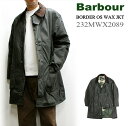 セール!Barbour Border OS WAX Jacket 2023年シーズン分 (バブアー ボーダー オーバーサイズ オイルドジャケット) 232MWX...
