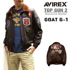 アビレックス/AVIREX "TOP GUN2 MODEL"G-1 FLIGHT JACKET GOAT LEATHER G-1ジャケットトップガンモデル2023～2024年 山羊革