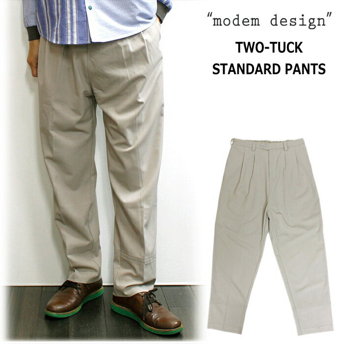 Pants - modem design(モデムデザイン) 2タックスタンダードパンツ / セミワイドスラックス