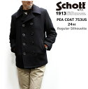 Schott PEACOAT 753US (ショット メルトンピーコート24オンス セミタイトシルエットバージョン753US）