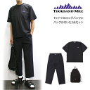 サウザンドマイル / THOUSAND MILE / 半袖Tシャツとロングパンツにバッグが付いた3点セットの「Mサイズ」 (ユーティリティセットアップ 2025...