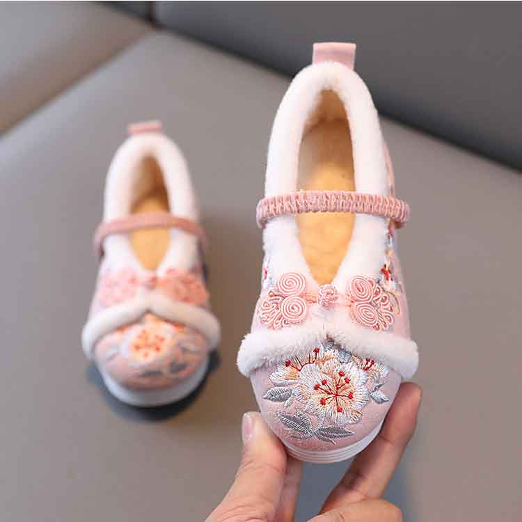 冬 女の子 裏ボア キッズ 暖かい 七五三 和装 パンプス 和柄 歩きやすい 痛くない ...