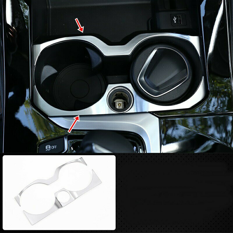 新品 BMW X3 G01 X4 G02 専用 ドリンクホルダーフレーム ドレスアップ　ABS シルバー 1PCS