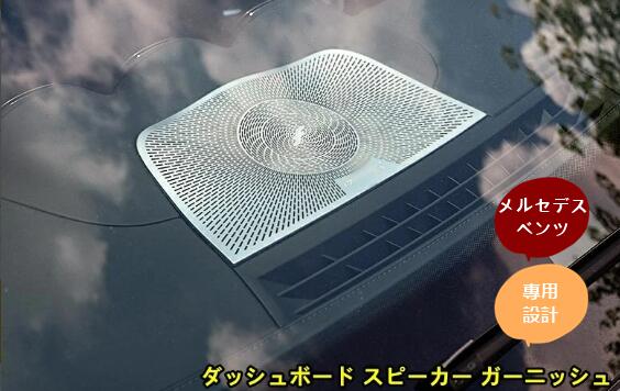 メルセデス・ベンツ Cクラス W206 用 自動車 ダッシュボード スピーカー ガーニッシュ フレーム 1ピース 2色選び可