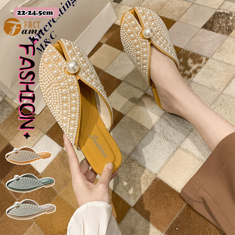 樂天商城 - サンダル レディース ローヒール ミュールスリッパ フラットサンダル かわいい 脱げない おしゃれ レディース シューズ 美脚 2cm ヒール 可愛い 夏用シューズ スパンコール サンダル 普段 日常 スリッパ オフィス 旅行 送料無料