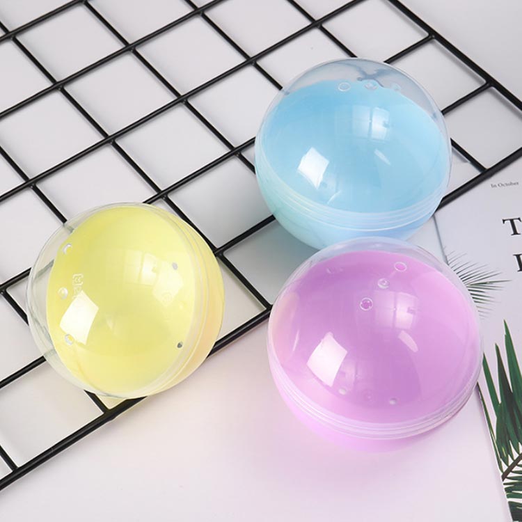 P-NEEDSのイベント 100個セット 65mm 空カプセル おもちゃ ガチャポン お祭り 縁日 100個セット 子供会 玩具 景品 ガチャガチャ カプセル ガチャガチャ用 透明 おもしろ雑貨 自販機用 子ども会 子供会 ガチャ ガチャガチャ 空カプセル｜アングル3