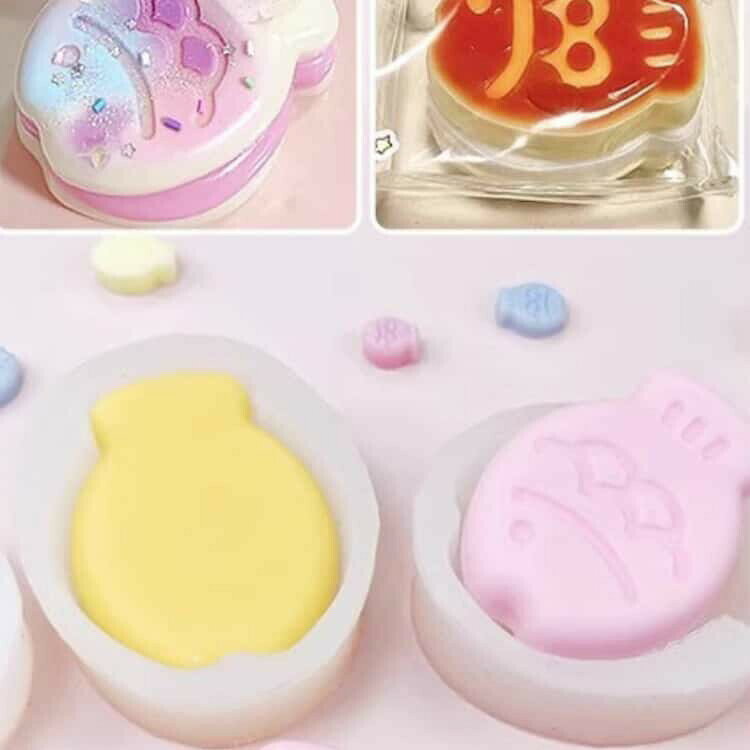セット スクイーズ スクイーズ キット スクイーズレジン 液体 手作り グッズ スクイーズ フロッキングパウダー付き スクイーズおもちゃ 作る DIY 誕生日 握る ストレス解消 スクイーズ玩具 柔らかい 肉球モールド プレゼント 子供 p-needs-10003724 P-NEEDS サンプル画像2