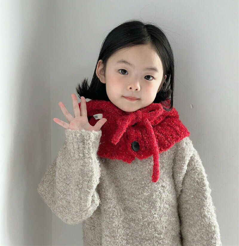P-NEEDSの送料無料 子ども用 帽子とネックウォーマー一体型 ニット帽 秋冬 48-52cm 防寒 防寒フード 暖かい 男女兼用 コスチューム 雑貨 おしゃれ アウトドア 幼稚園 保育園 誕生日 記念写真 赤ちゃん インスタ映え 海外通販｜アングル3