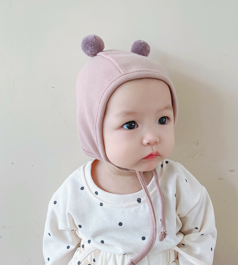 送料無料 赤ちゃん帽子 ボンネット帽 ベビー帽子 秋 冬 ボンボン 耳保護キャップ 男の子 女の子 イヤーマフ帽子 乳児 暖かい 赤ちゃん 新生児 コスチューム 可愛い 防寒対策 雑貨 おしゃれ アウトドア お出かけ 誕生日 記念写真 出産お祝い インスタ映え 海外通販 3