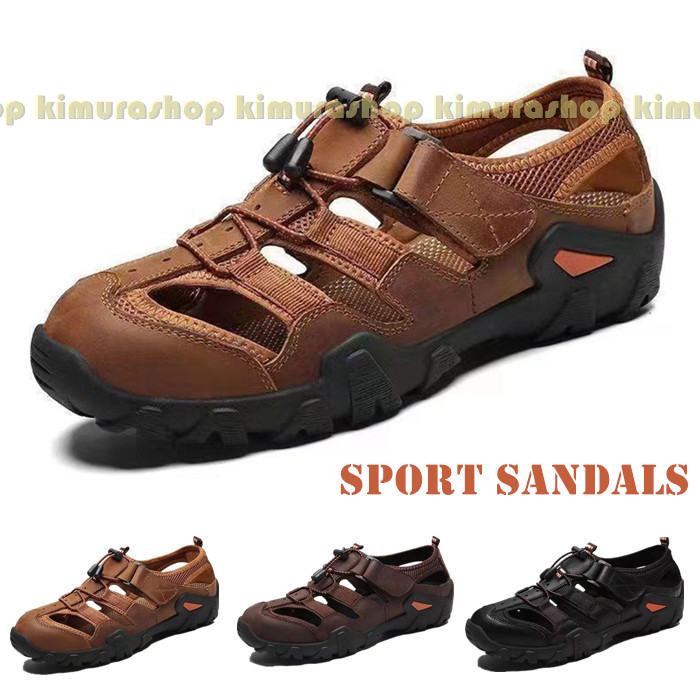 メンズ サンダル スポーツサンダル メンズ 夏用 つま先保護 メンズ おしゃれ ビー...
