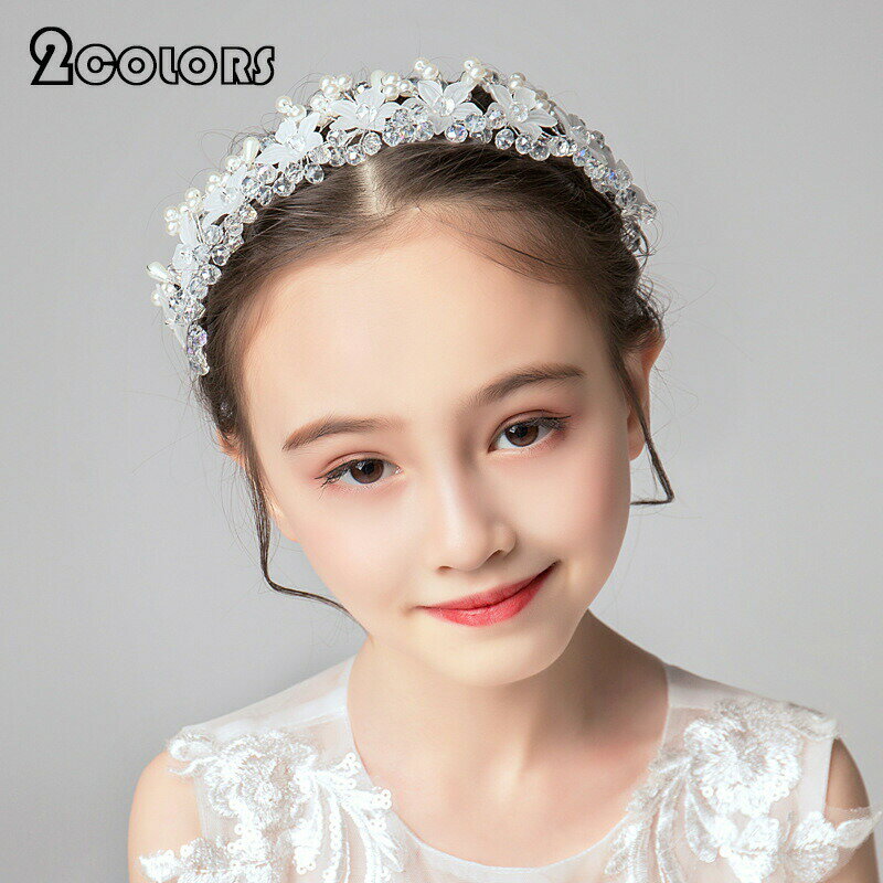 Cachucha - 髪飾り 花 子供 発表会 子供ドレス 七五三 アクセサリー 子供用小物 キッズ 女の子 ガールズ フォーマル カチューシャ 子供ヘッドドレス 花びら 花飾り パール付き フラワーガール 結婚式 ヘアアクセサリー 花嫁 発表会 入学式 卒業式 卒園式 成人式
