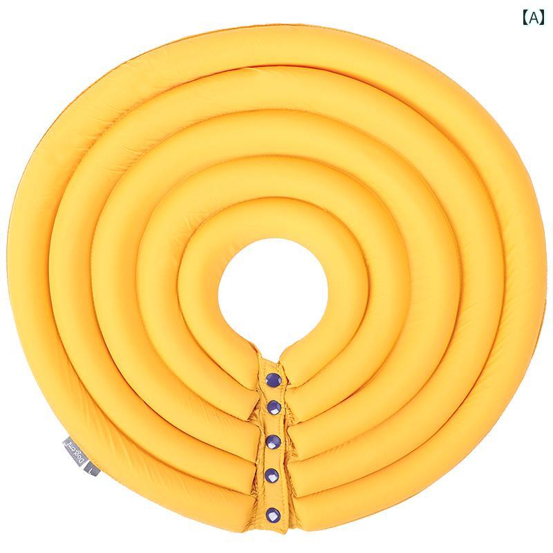 短項鍊 - 大型 ドッグ レミ 延長 エリザベスカラー ペット 深くて 快適 首輪 幅広の 犬用 ヘッド カバー.可愛いカラフルカラー.オシャレ