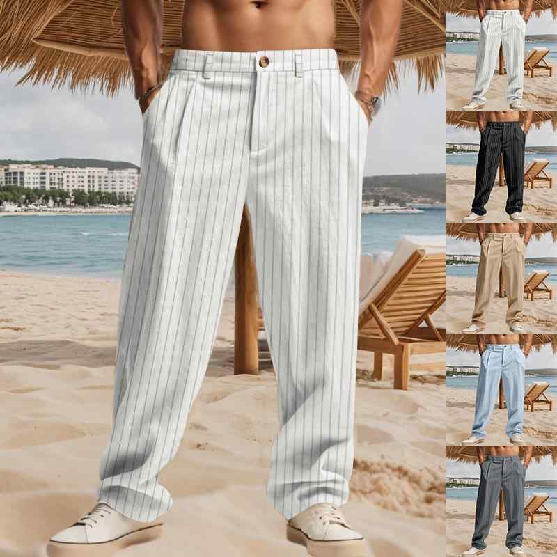 パンツ メンズ リネンパンツ ストライプ柄 薄手 ビジネス カジュアル スラックス 涼しい 夏 男性用 ズボン 白 黒 ベージュ ブルー・カテゴリ: メンズパンツ・スタイル: ビジネス.カジュアル・対象年齢: 成人・パンツ丈: フルレングス・股上: ミドルライズ・フィットタイプ: ストレート・素材: 麻混紡・主な素材: 亜麻 95%・厚さ: 薄手・柄: ストライプ・ディテール: ファスナー装飾・伸縮性: なし・特徴: 通気性.アイロン不要・色: ホワイト.ブラック.ライトカーキ.ライトブルー・サイズ: S.M.L.XL.XXL.XXXL