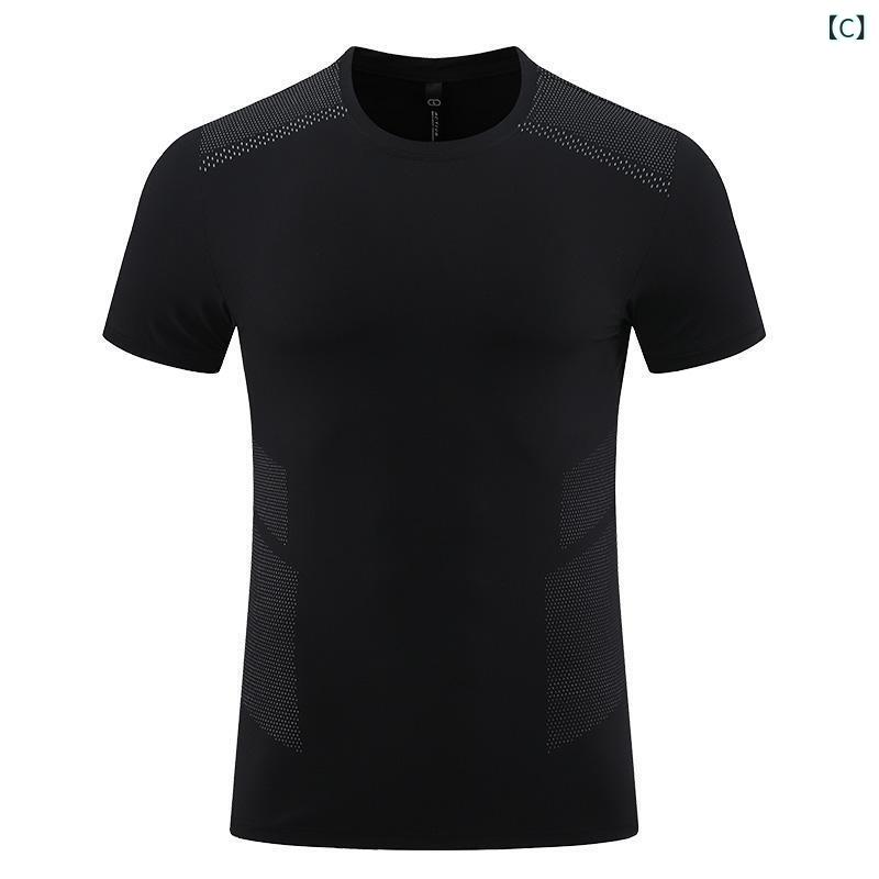 Tシャツ 男性用 ランニング トレーニングウェア 上下セット 吸湿速乾 スポーツウェ...