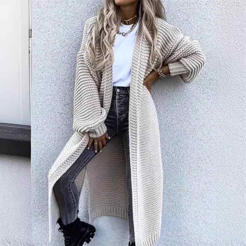 樂天商城 - カーディガン レディース ニットカーディガン 秋冬 Vネック トップス 長袖 無地 あったか 暖かい 通勤 オフィス きれいめ 羽織り 冷房対策 紫外線対策 グレー系 ベージュ系1