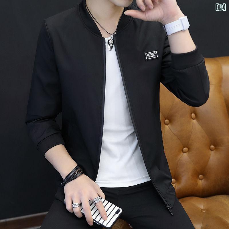 P-NEEDSのジャケット メンズ 男性用 春夏 防風 アウター 大きいサイズ ブルゾン 無地 グレー ブラック オレンジ グリーン 4XL｜アングル3
