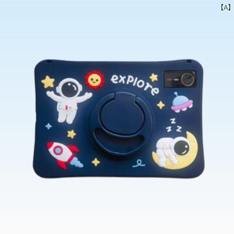 樂天商城 - クラウド コンピュータ 保護 カバー かわいい シリコンカバー 大型 リング 回転 ブラケット シェル 水平 垂直 スクリーン フル エッジ 落下 防止 ポータブル