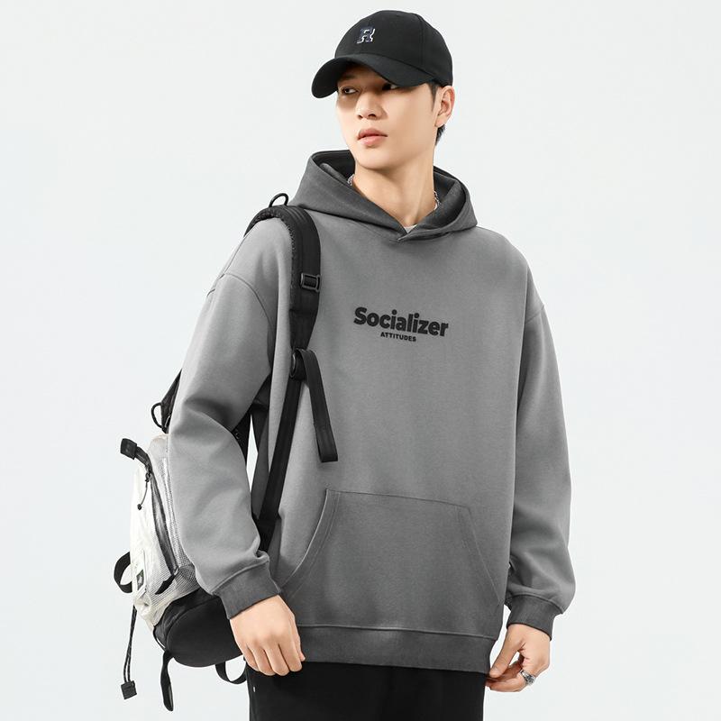 樂天商城 - パーカー メンズ 男性用 水洗い加工 ウォッシュ加工 プルオーバー フーディ ビッグシルエット オーバーサイズ ゆったり コットン混紡 普段使い デイリー カジュアル 部屋着 秋冬 パリブルー 溶岩グレー ライトキャメル