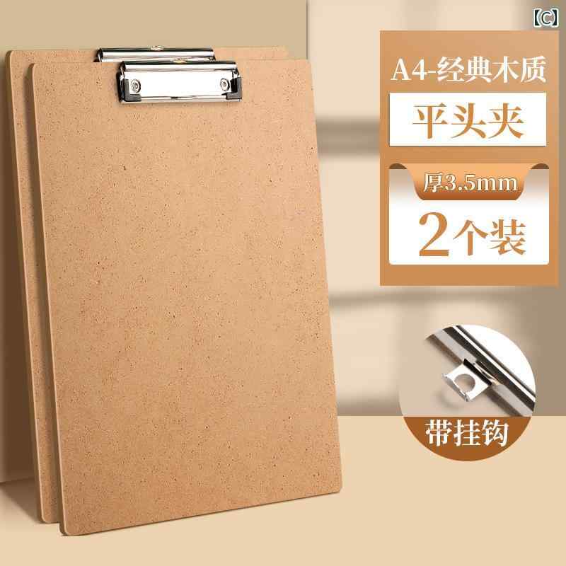 P-NEEDSの文房具 学生 試験 用紙 オフィス 用品 会議 室 吊り下げ フォルダー ホテルの メニュー クリップ ボードに A4 サイズの 厚手の 筆記用 10個 パック｜アングル3