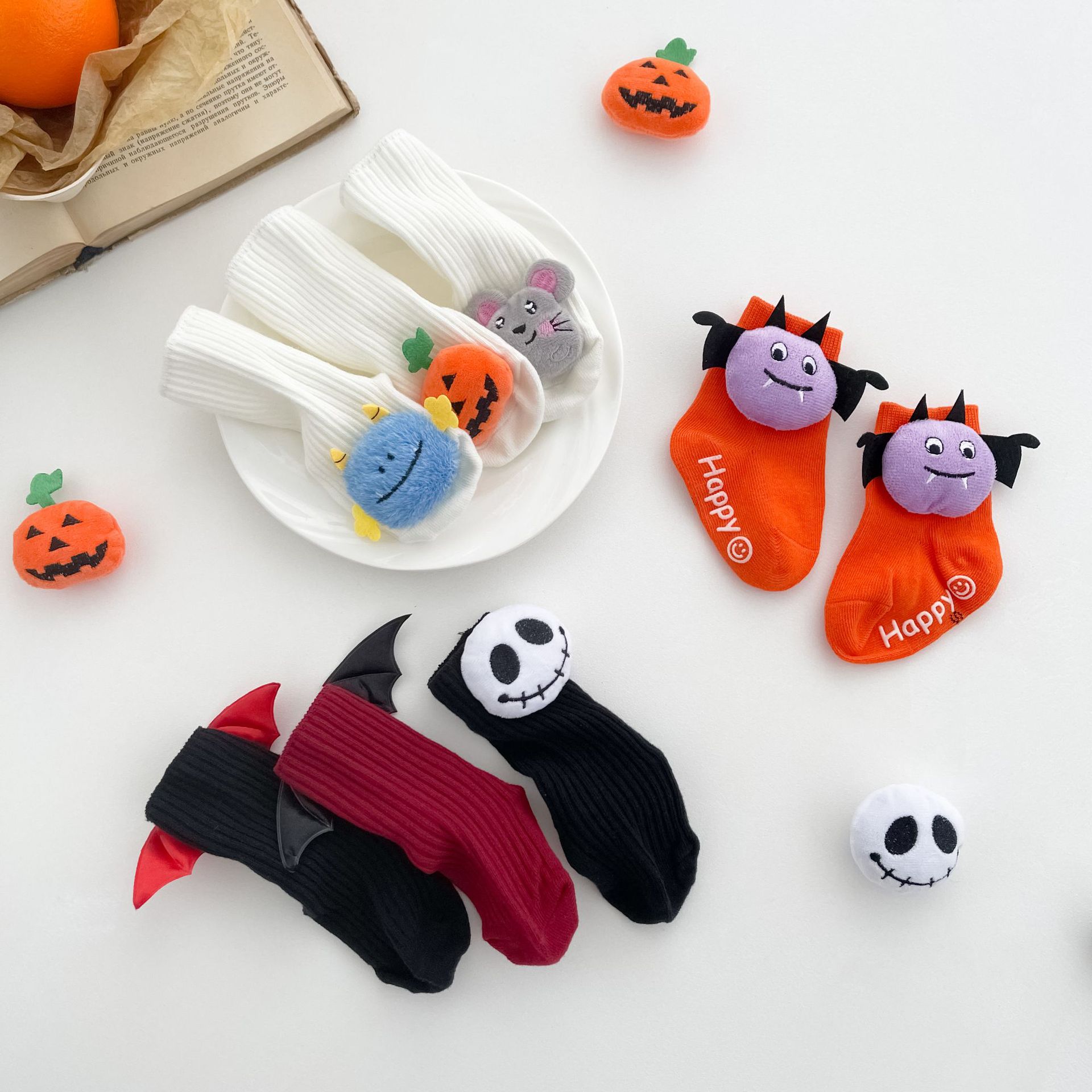 樂天商城 - 【送料無料】ハロウィン 子供用 靴下 3足セット キッズソックス ベビーソックス 暖かい 春 夏 冬 秋 防寒 男の子 女の子 可愛い かわいい 赤ちゃん 入学式 幼稚園 保育園 小学生ギフト お祝い コスプレ衣装 イベント コスチューム 舞台 ステージ 楽天海外通販