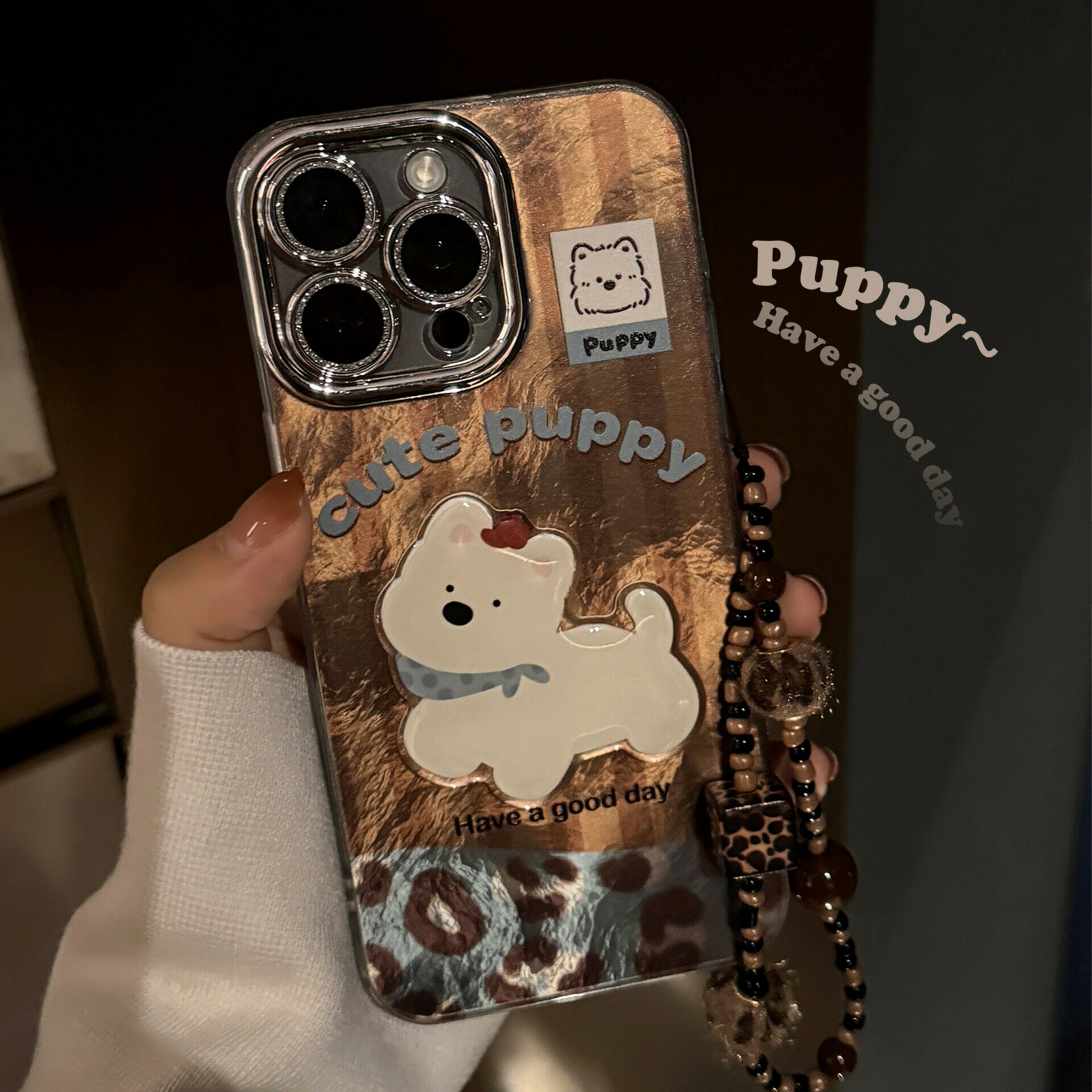 樂天商城 - 送料無料 iPhone17ケース 互換品 ヒョウ柄 犬 dog puppy ストラップ付き 高級感 レンズカバー アイフォン11 12 iPhone 12promax XSMax Pro 7plus XR 13promax 16 15 14 16plus iPhoneXR 13Pro air 16eスマホケース 可愛い 耐衝撃 楽天海外通販