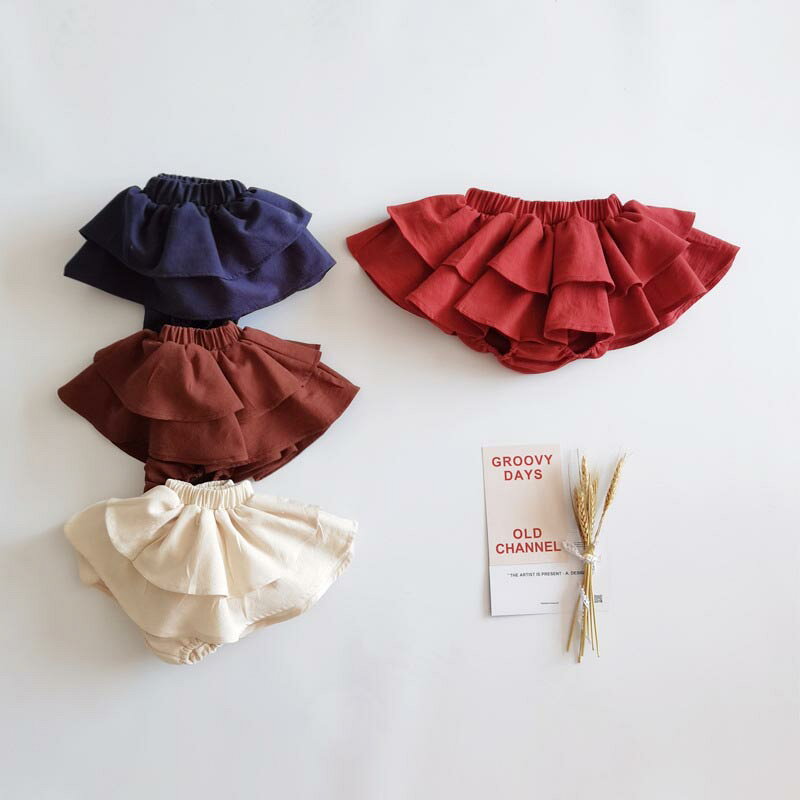 P-NEEDSの送料無料 フリフリオーバーパンツ ベビー ブルマ ベビー服 ベビーブルマ 赤ちゃん ベビーパンツ ブルマパンツ フリル スカート フリルスカート バルーン ボトムス 子供服 キッズ ベビースカート 半ズボン 楽天海外通販｜アングル3