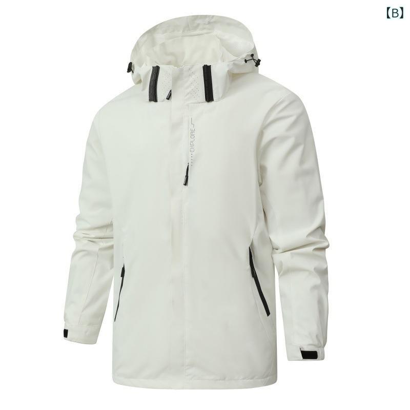 P-NEEDSのマウンテンパーカー レディース メンズ 薄手 防水 防風 ジャケット アウトドアウェア 男性用 女性用 春秋 無地 ブラック ホワイト グレー ブルー レッド パープル ピンク グリーン｜アングル3