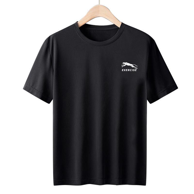 樂天商城 - Tシャツ メンズ レディース 男女兼用 スポーツウェア 接触冷感 吸湿速乾 メッシュ 半袖 トップス カットソー 白 黒 グレー 普段使い ルームウェア