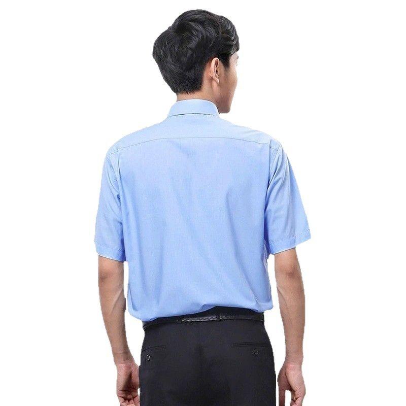 Rakuten - シャツ メンズ レディース ビジネス 長袖 半袖 作業着 作業服 工事 現場 スリム 綿 フォーマル トップス