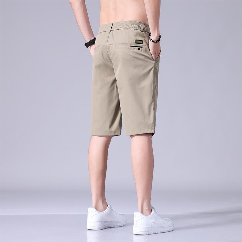 Rakuten - ハーフパンツ メンズ 男性用 接触冷感 薄手 速乾 直筒 5分丈 膝丈 ポリエステル カモフラ柄 無地 スポーツ 普段使い 部屋着 ブラック 黒 カーキ グレー