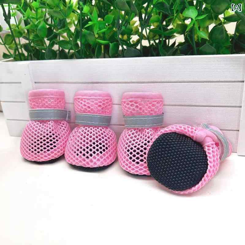 樂天商城 - 夏 外出時 引っかき傷 防ぐ 猫 アウトドア シューズ 防止 転倒 ペット フットカバー 猫用 ソックス 靴 メッシュ素材 通気性