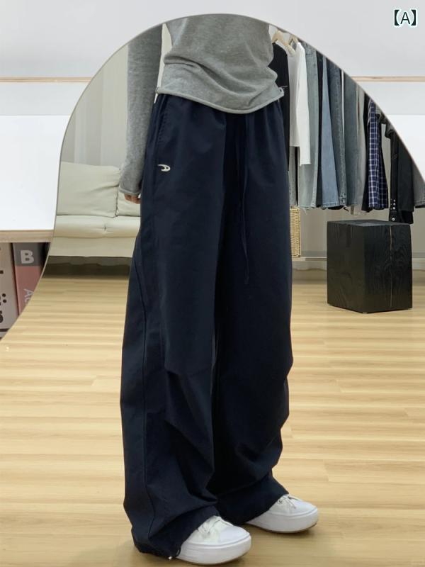 樂天商城 - アメリカン レディース 大きいサイズ ハイウエスト ルーズ カジュアル ワイドパンツ カーゴパンツ ワーク 作業 アウトドア おしゃれ