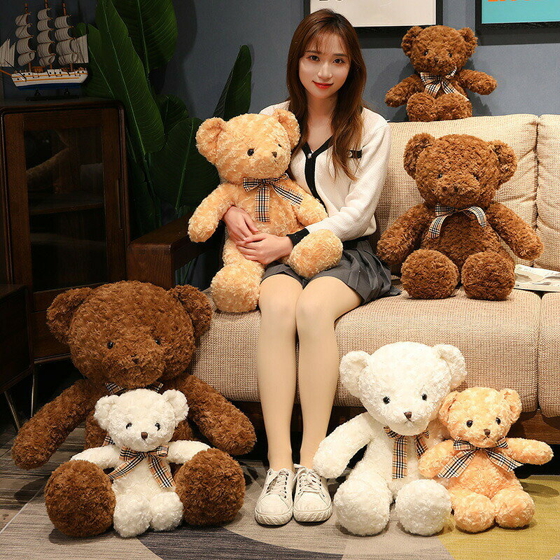 樂天商城 - 【40cm】送料無料 ぬいぐるみ 全3カラー 熊 bear クマ くま ベア 大きい 抱き枕 クッション インテリア 子供 おもちゃ 動物 可愛い 彼女に ふわふわで癒される 柔らか 心地いい プレゼント ギフト 楽天海外通販