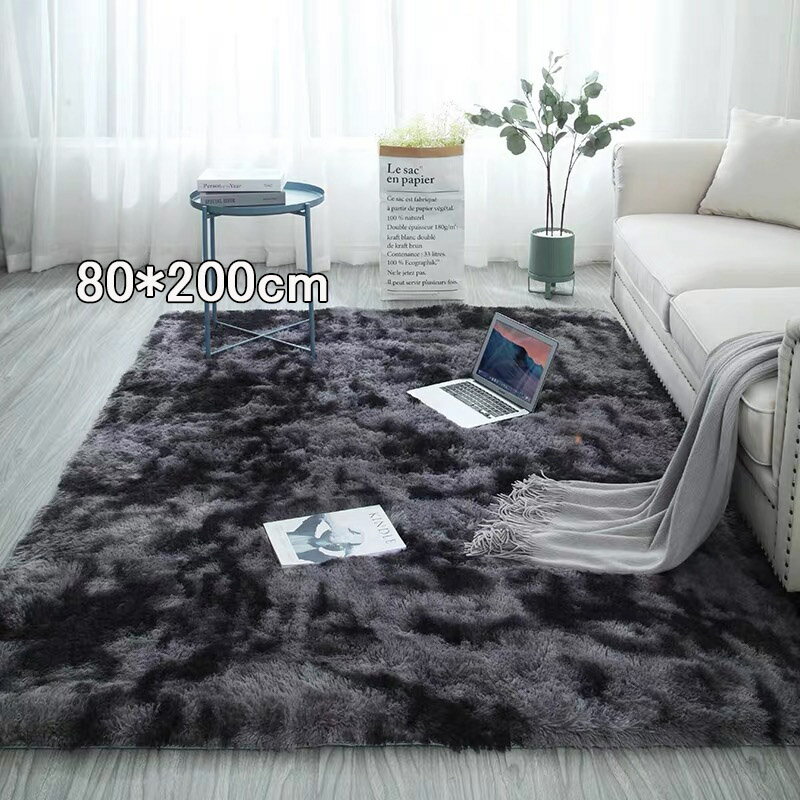 樂天商城 - 送料無料 カーペット 80*200cm 寝室　ふわふわ　角型マット マット フェイクファー ウインドウマット 防音カーペット プレイマット 敷マット インテリア 洗える 滑り止め キッズ 子供部屋飾り プレゼント楽天海外通販