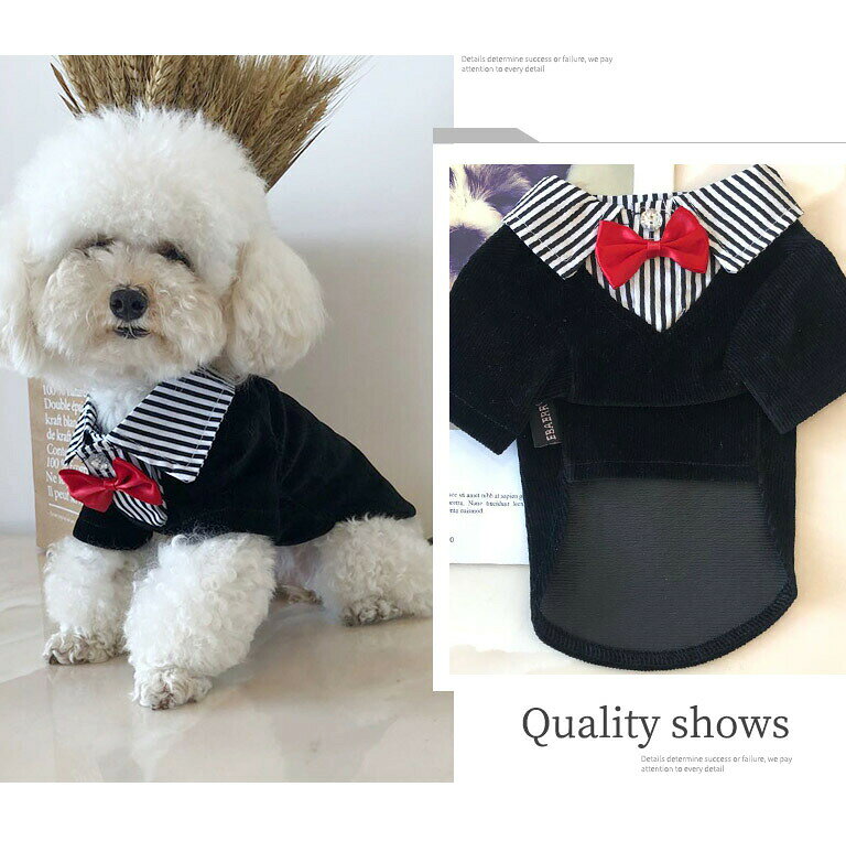 商品説明商品紹介ペットの服素材ボリエステル生産国中国サイズXS:バスト30cm 背丈20cm&nbsp; 体重1-1.5kgS:バスト36cm　背丈24.5cm 体重1.5-2.5kgM:バスト40cm　背丈28cm&nbsp; 体重 3-3.5kgL:バスト44cm　背丈30cm&nbsp; 体重4-5kg XL:バスト50cm 背丈34.5cm 体重5.5-7.5kgXXL:バスト58cm 背丈36cm&nbsp; 体重7-10kg※平置き採寸になります。実際のサイズとは誤差が出る場合がございますので、参考サイズとしてご覧ください。注意書き※商品写真は、できる限り現品を再現するように画像処理などの補正を行っておりますが、ご利用のモニターや環境により差異が生じます。予めご了承ください。※生地の特性上、多少ニオイがある場合がございますが、日陰干しで数日干していただくか、あるいは数回ご使用していただく間に、 ニオイは気にならなくなります。※上記の数値は、実測によるものです。多少の誤差はご容赦ください。※仕様は予告なく変更される場合があります。（ご使用に差し支えない程度）その他・ご注文後、5営業日以内に配送手続きをいたします。配送作業完了後、5〜9日程度でのお届けとなります。（詳しい納期情報が商品ページにてご確認ください）?当店でご購入された商品は、原則として、「個人輸入」としての取り扱いになり、中国からお客様のもとへ直送されます。?通関時に関税?輸入消費税が課税される可能性があります。?個人輸入される商品は、全てご注文者自身の「個人使用?個人消費（日本に居住する者に寄贈される物で、当該寄贈を受ける者の個人的な使用に供される場合を含みます。）」が前提となります。第三者への譲渡?転売が法令で禁止されるもの（医薬品、医薬部外品、化粧品等を含みますが、これに限られません。）もございますのでご注意下さい。?一部商品は国内の提携先倉庫から配送されます。?国内配送の商品は国内でのお買い物と同じく消費税が発生いたします。関税はかかりません。 メーカー希望小売価格はメーカーカタログに基づいて掲載しています