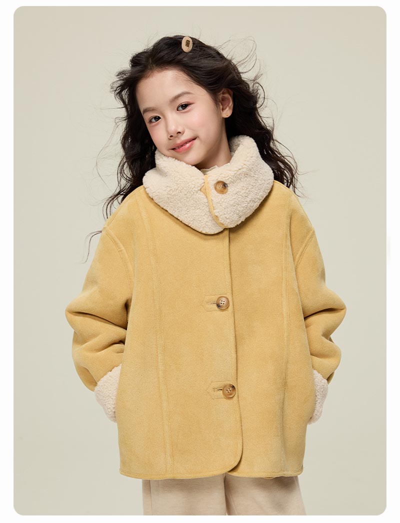 送料無料 キッズ ボアコート 裏起毛コート キッズ 女の子 子供服 暖かい 子供コー...