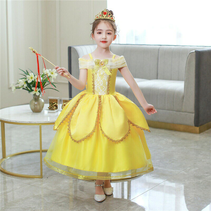Dresses - New Arriva 子供ドレス お姫様 仮装 ワンピース プリンセスコス コスプレ衣装 ドレス 万聖節 ハロウィーン 変身 女の子 ガールズ コスプレ ジュニア 姫風 発表会 パーディー 演奏会 フォーマル 結婚式 ワンピース お遊戯会 文化祭 学園際 仮装舞会 演劇ドレス楽天海外通販