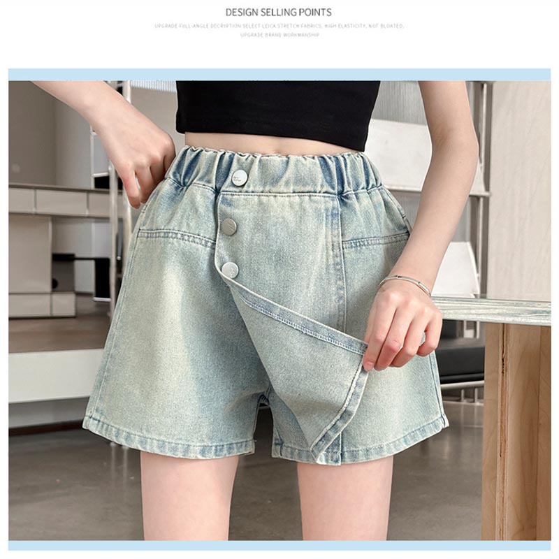 送料無料 キュロット スカート ショートパンツ 半ズボン キッズデニムパンツ 子供...