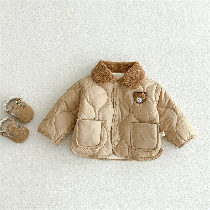 送料無料 ベビー服 コート キッズ 裏起毛 裏ボア ジャケット アウター 子供服 秋冬 赤ちゃん 新生児 長袖 防寒着 外出 カジュアル 人気 可愛い ジュニア 秋冬 プレゼント ギフト 撮影 出産お祝い 百日祝い お宮参り お食い初め ギフト 73 80 90 100cm 楽天海外通販