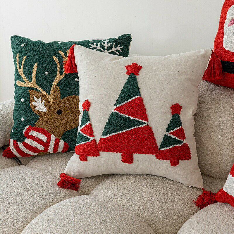 P-NEEDSの送料無料 クリスマス クッションカバー 抱き枕カバー 45*45cm 座布団カバー Christmas 現代 背当てカバー角型 四角 無地 シンプル 高級感 背当て 在宅勤務 マルチカラー 一人暮らし 北欧 新築祝い ギフト 春夏 母の日 プレゼント 楽天海外通販｜アングル3