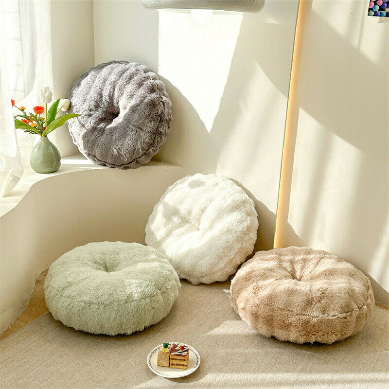 樂天商城 - 送料無料 フロアクッション ふわふわ 座布団 クッション チェアクッション 椅子用 ダイニングチェア デスクワーク 癒し系 家具 快適 柔らかい 部屋の模様替え おしゃれ ダイニング 一人暮らし オフィス リビング 四季適用 在宅 引っ越し 祝い 楽天海外通販