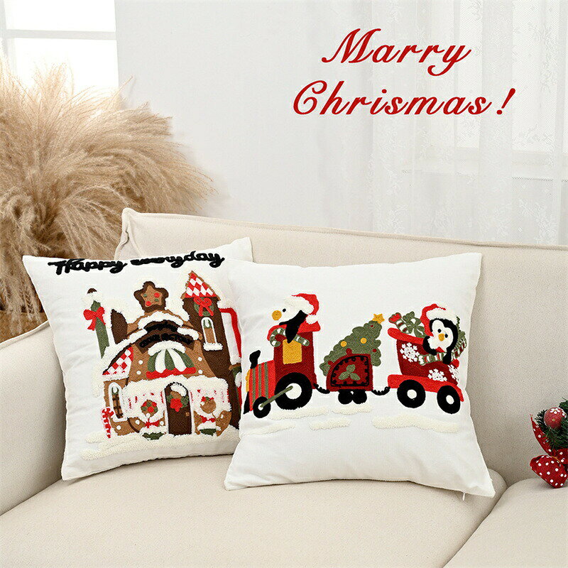 送料無料 クリスマス クッションカバー 抱き枕カバー 30*50cm 45*45cm 座布団カバー Christmas 現代 背当てカバー角型 四角 無地 シンプル 高級感 背当て 在宅勤務 マルチカラー 一人暮らし 北欧 新築祝い ギフト 春夏 母の日 プレゼント 楽天海外通販 [2]