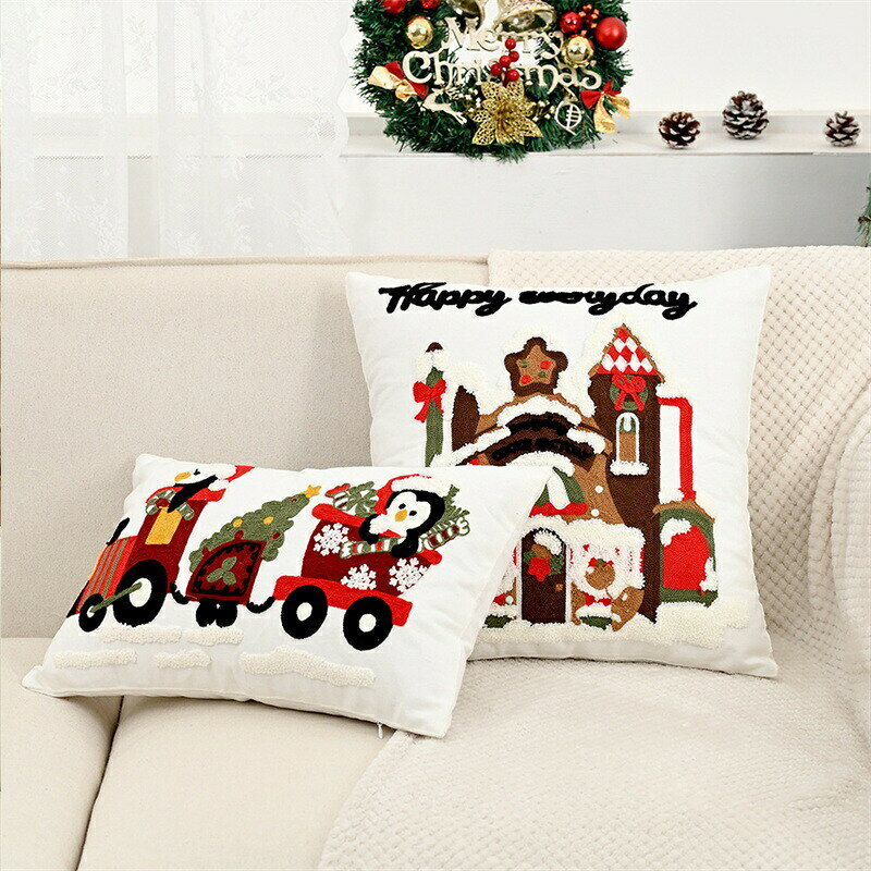 送料無料 クリスマス クッションカバー 抱き枕カバー 30*50cm 45*45cm 座布団カバー Christmas 現代 背当てカバー角型 四角 無地 シンプル 高級感 背当て 在宅勤務 マルチカラー 一人暮らし 北欧 新築祝い ギフト 春夏 母の日 プレゼント 楽天海外通販 [3]