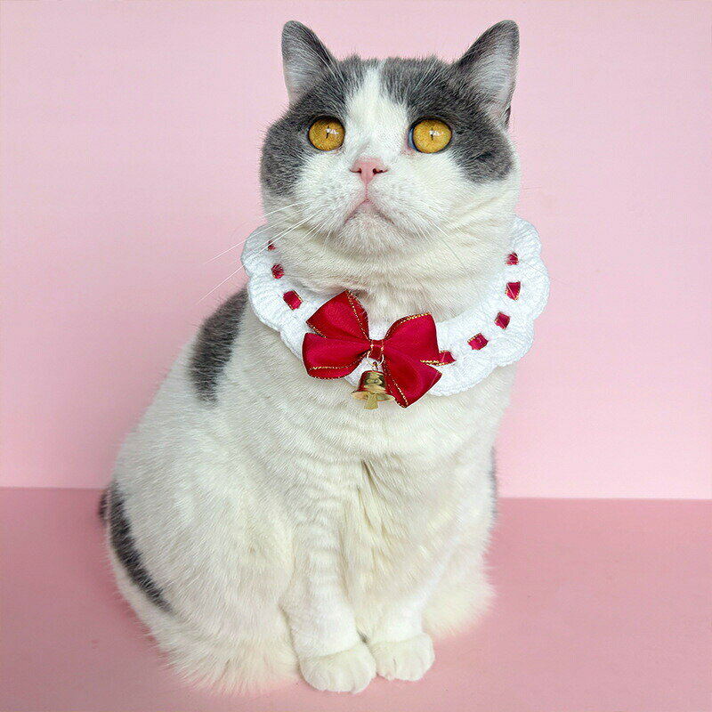 送料無料 クリスマス 犬猫用よだれかけ ベル付き かわいい 犬用スタイ 飾り 猫用 ...