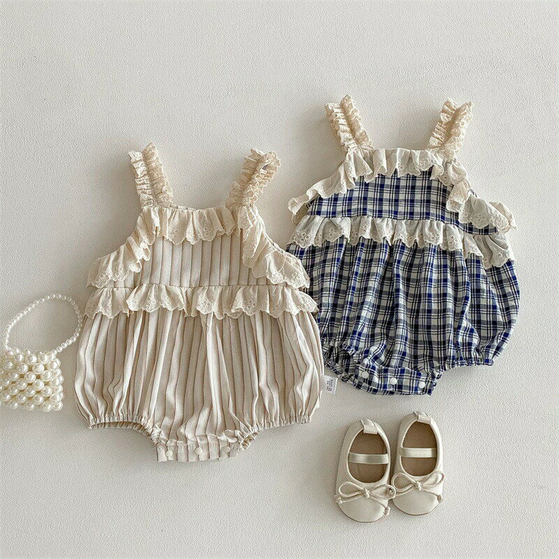 送料無料 赤ちゃん ロンパース 女の子 フリル ノースリーブ カバーオール ベビー レースドレス ワンピース 夏服 ガールズ 韓国風 可愛い 洋服 パジャマ キッズ 新生児 お宮参り お食い初め 出産祝い 百日祝い お宮参り ギフト 66 73 80 90cm 楽天海外通販